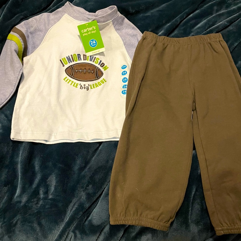 Carter’s 24m football outfit new with tags